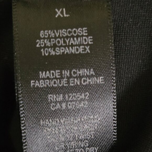 Felicity & Coco NWT Seamed Pencil Dress Black Exposed Gold Zip Size XL - Picture 10 of 10